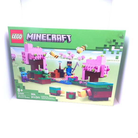 LEGO Minecraft The Cherry Blossom Garden, Video Game Toy for Kids 8+ - Picture 2 of 10